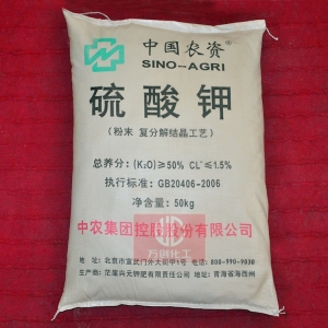 硫酸鉀，K2SO4